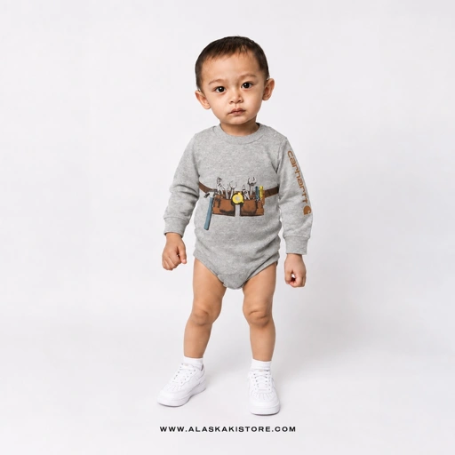 Longsleeve  Baby Jumper Grey CR4017