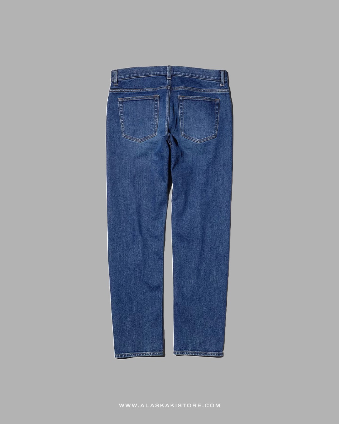 Slim Straight Jeans Medium Blue UQ5040