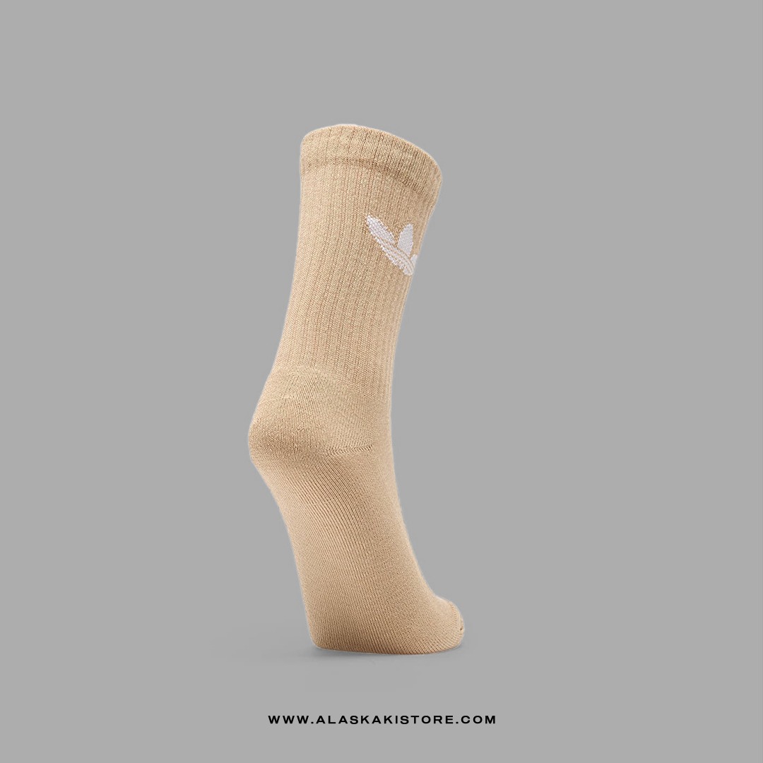 Trefoil Crew Socks Khaki AD9015