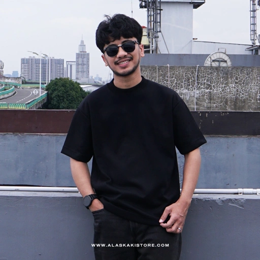 Image of Heavyweight Oversized Tshirt by Common Issue Black CI4044