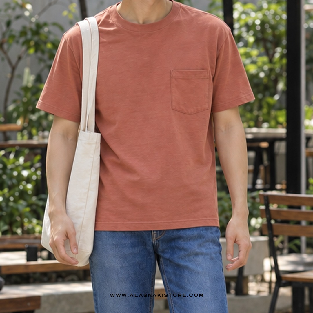 Pocket Tees Peach GA4078