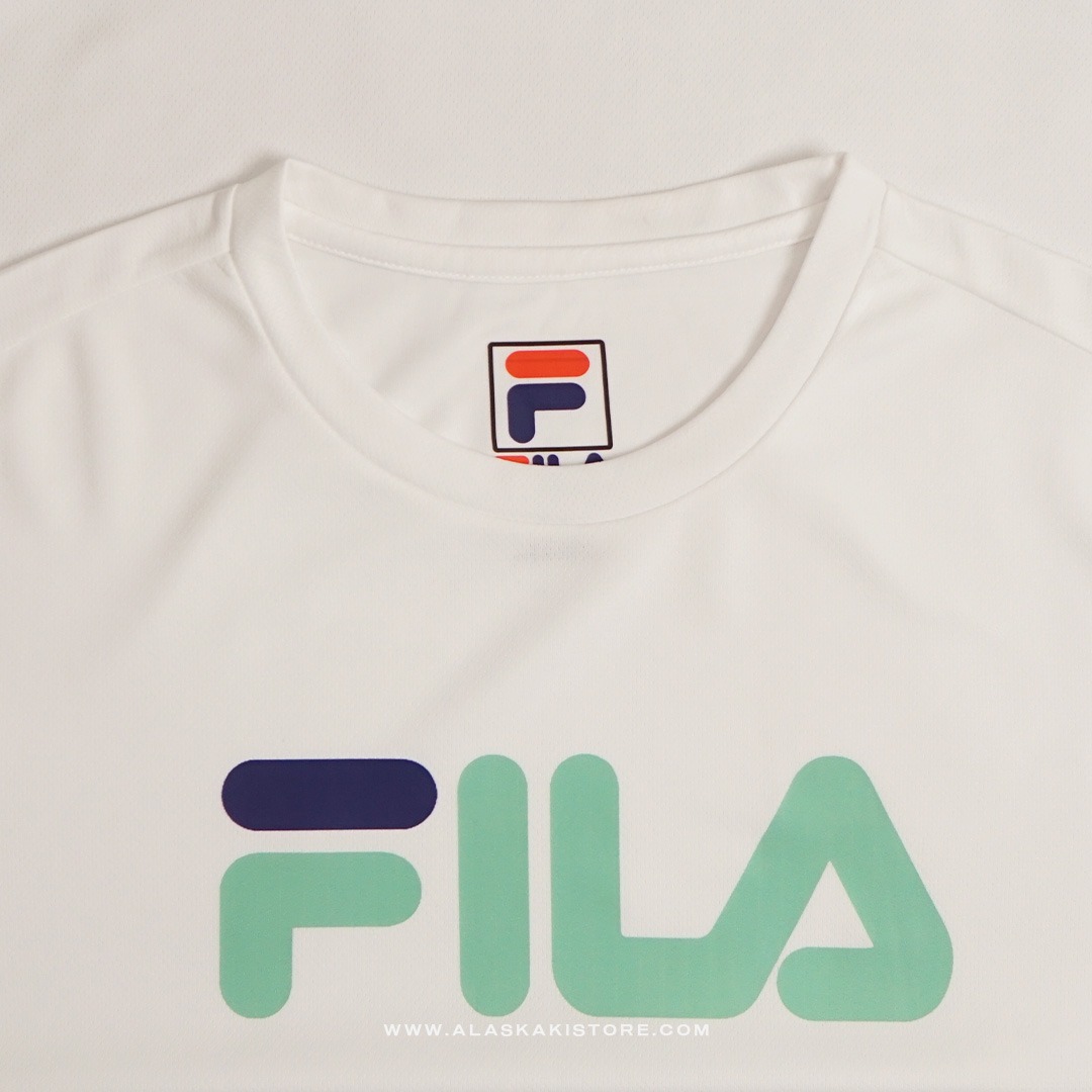 Quickdry Tshirt White Logo Green FL4010