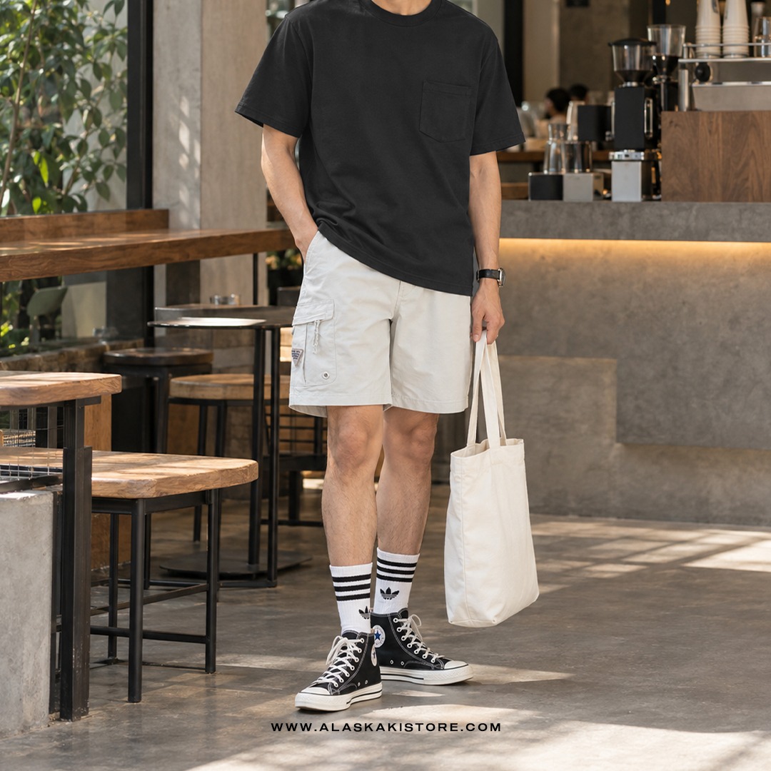 Pocket Tees Charcoal GA4075