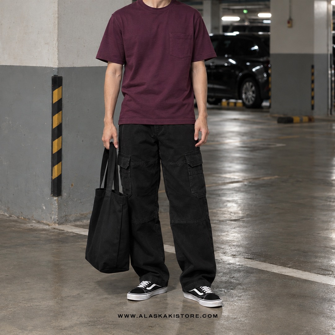 Pocket Tees Burgundy GA4076