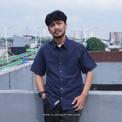 Image of Pucker Dry Short Sleeve Shirt Navy RR2001