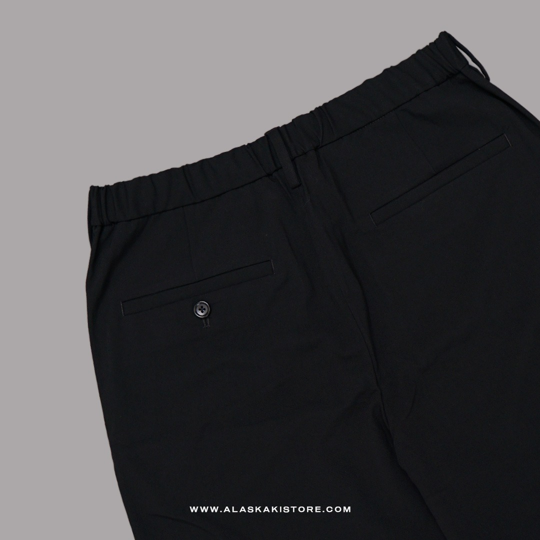 Stretch Easy Ankle Pants Black GU5029