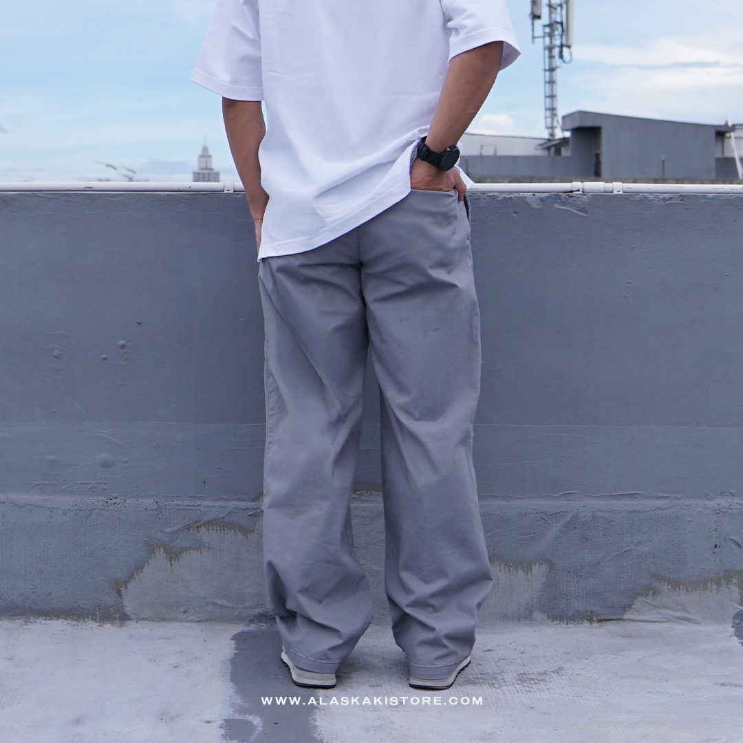 Baggy Fit Chino Pants Grey ON5106