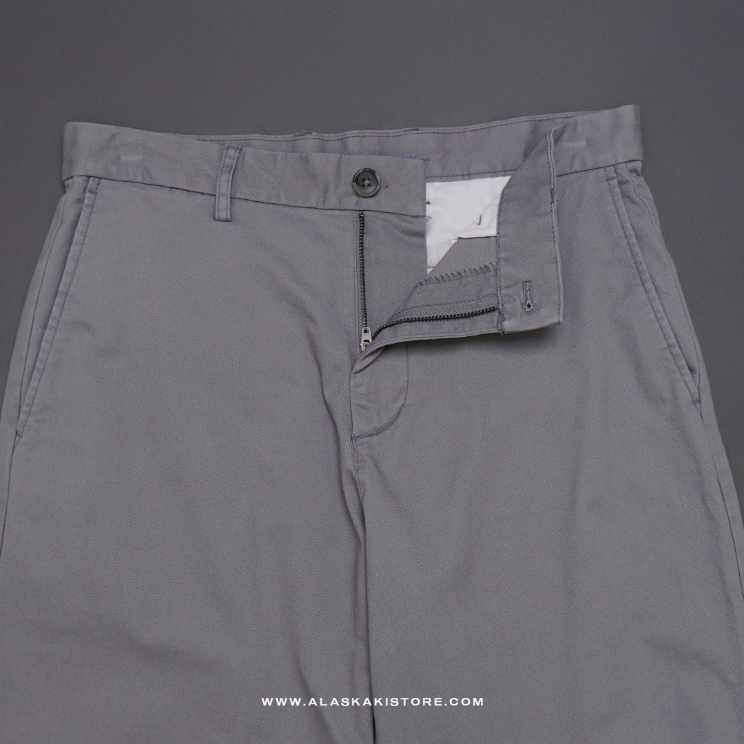Baggy Fit Chino Pants Grey ON5106
