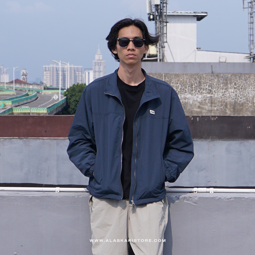 Harrington Nylon Jacket Navy TT1017