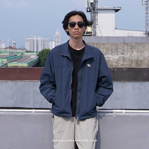 Image of Harrington Nylon Jacket Navy TT1017