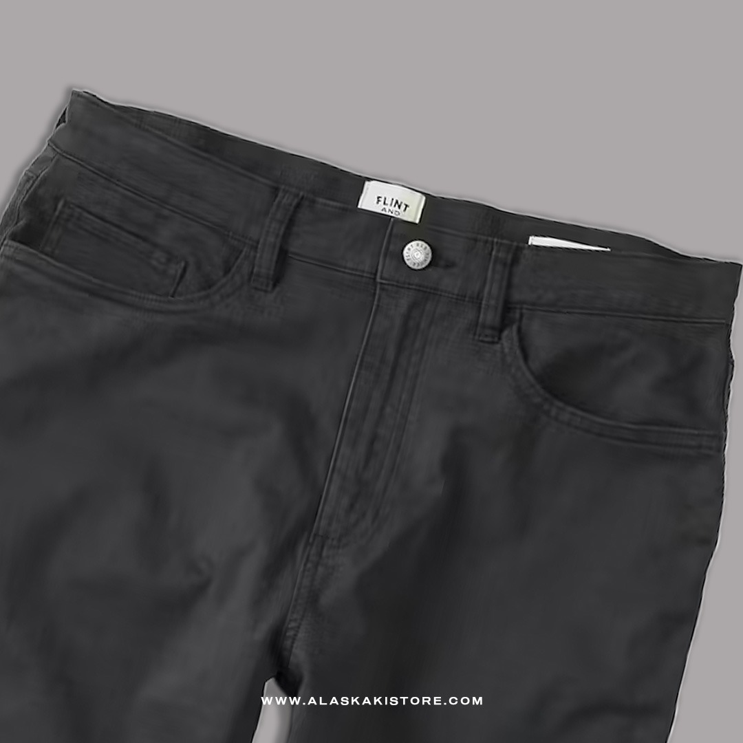 Twill Pants Slim Fit Charcoal FT5019