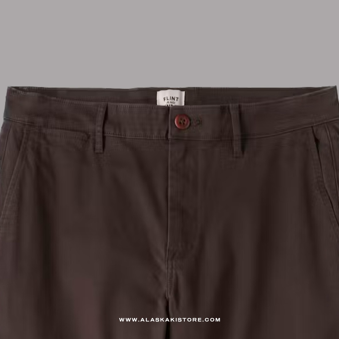 Slim Fit Chino Pants Dark Brown FT5035