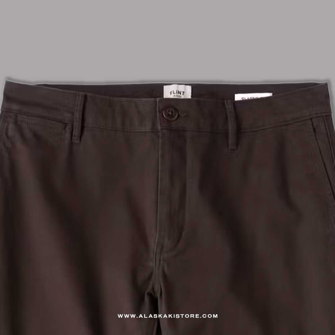 Classic Fit Chino Pants Dark Brown FT5033