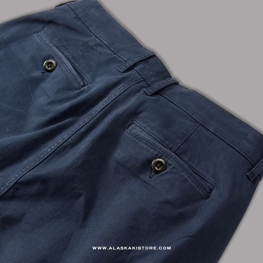 Athletic Tappered Fit Chino Pants Navy FT5029