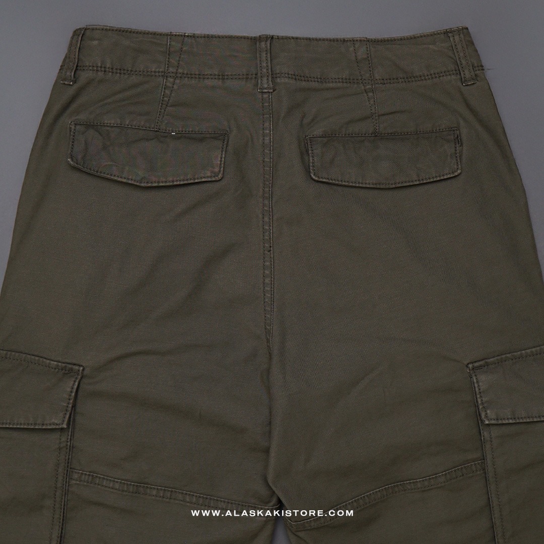 Loose Cargo Pants Olive ON5108