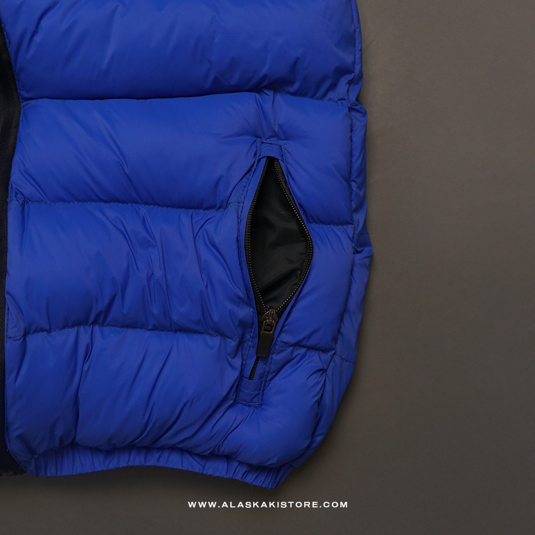 Puffer Vest Jacket Blue BS1007