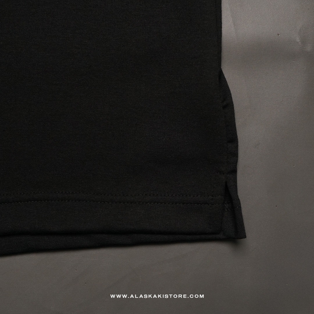 Cotton Blend Heavyweight Oversized Tshirt by Common Issue Black CI4044