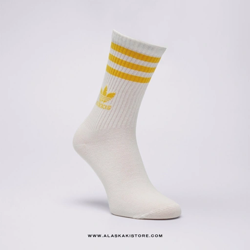 Image of Stripes Crew Socks Yellow Stripe AD9009