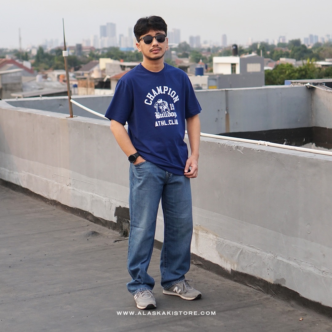Printed T-shirt by Chmpion Blue CH4094