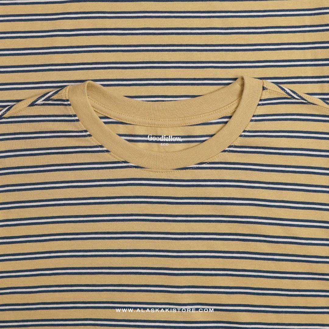 Stripe T-shirt Yellow White GF4045