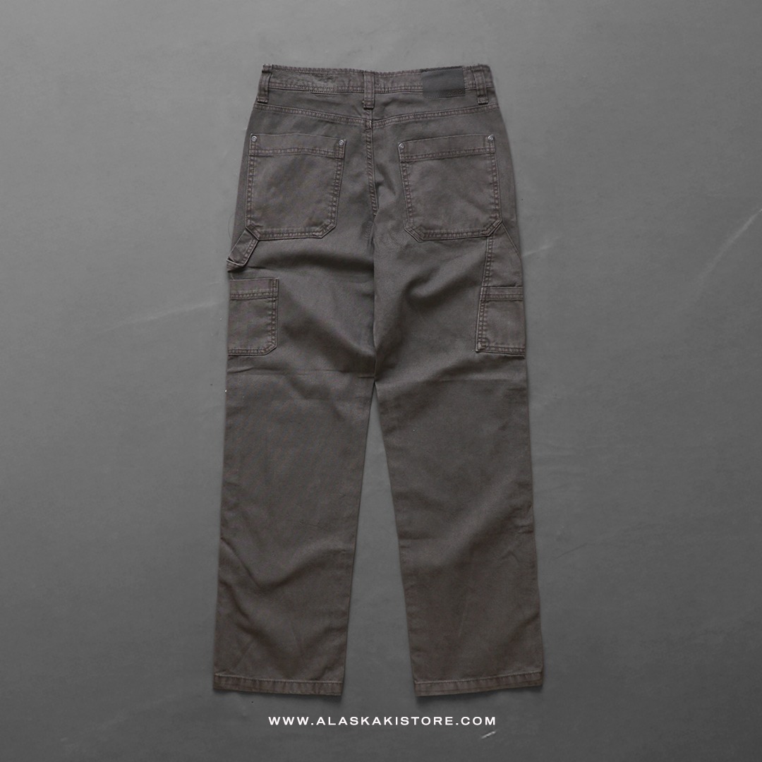 Baggy Carpenter Pants Washed Grey AP5003