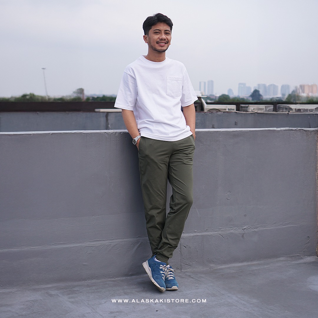 Dry stretch Jogger Pants Olive GU5010
