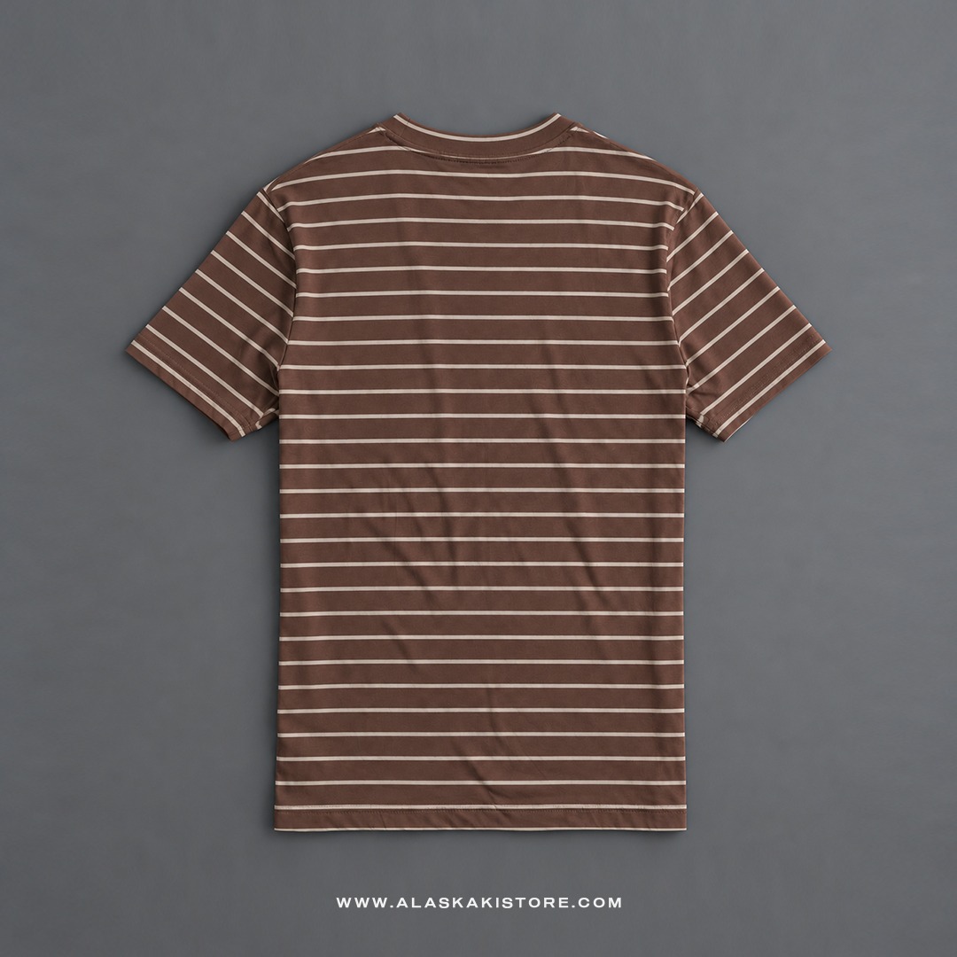 Pocket Tees Stripe Brown GA4085