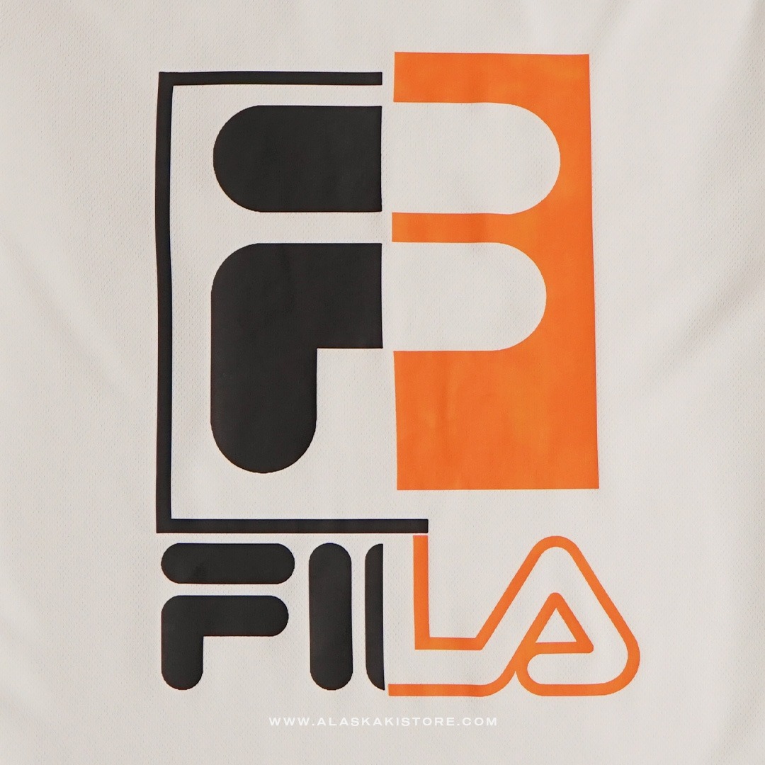 Quickdry Tshirt White Logo Orange FL4011