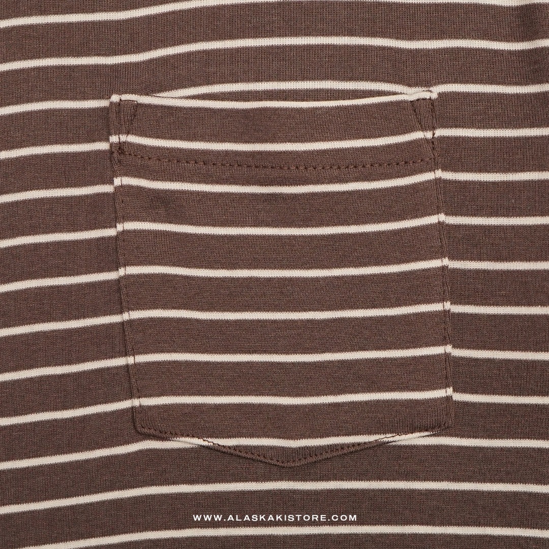 Pocket Tees Stripe Brown GA4085
