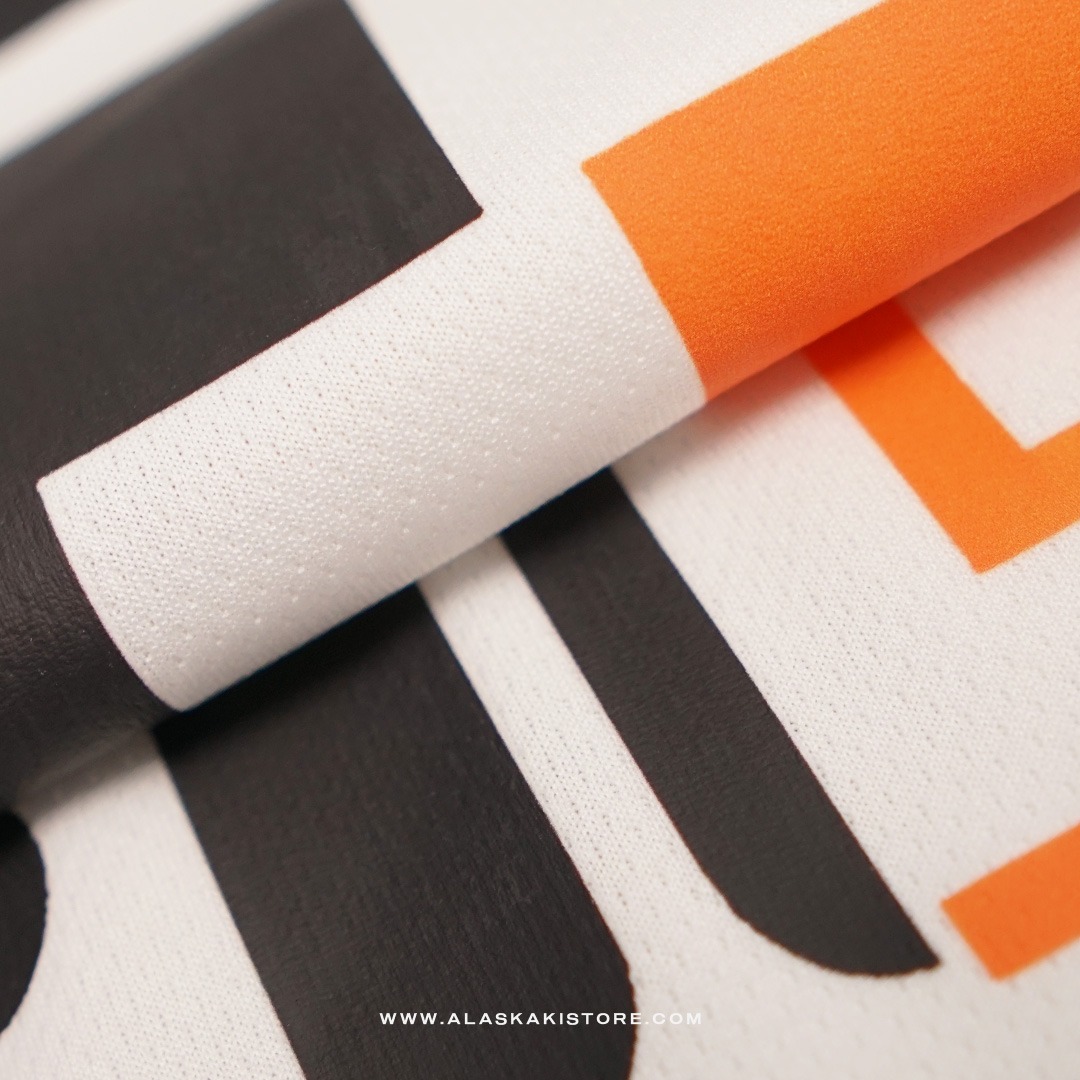 Quickdry Tshirt White Logo Orange FL4011
