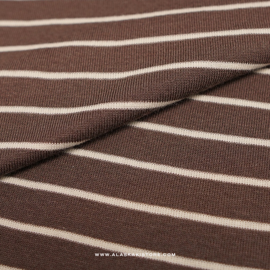 Pocket Tees Stripe Brown GA4085