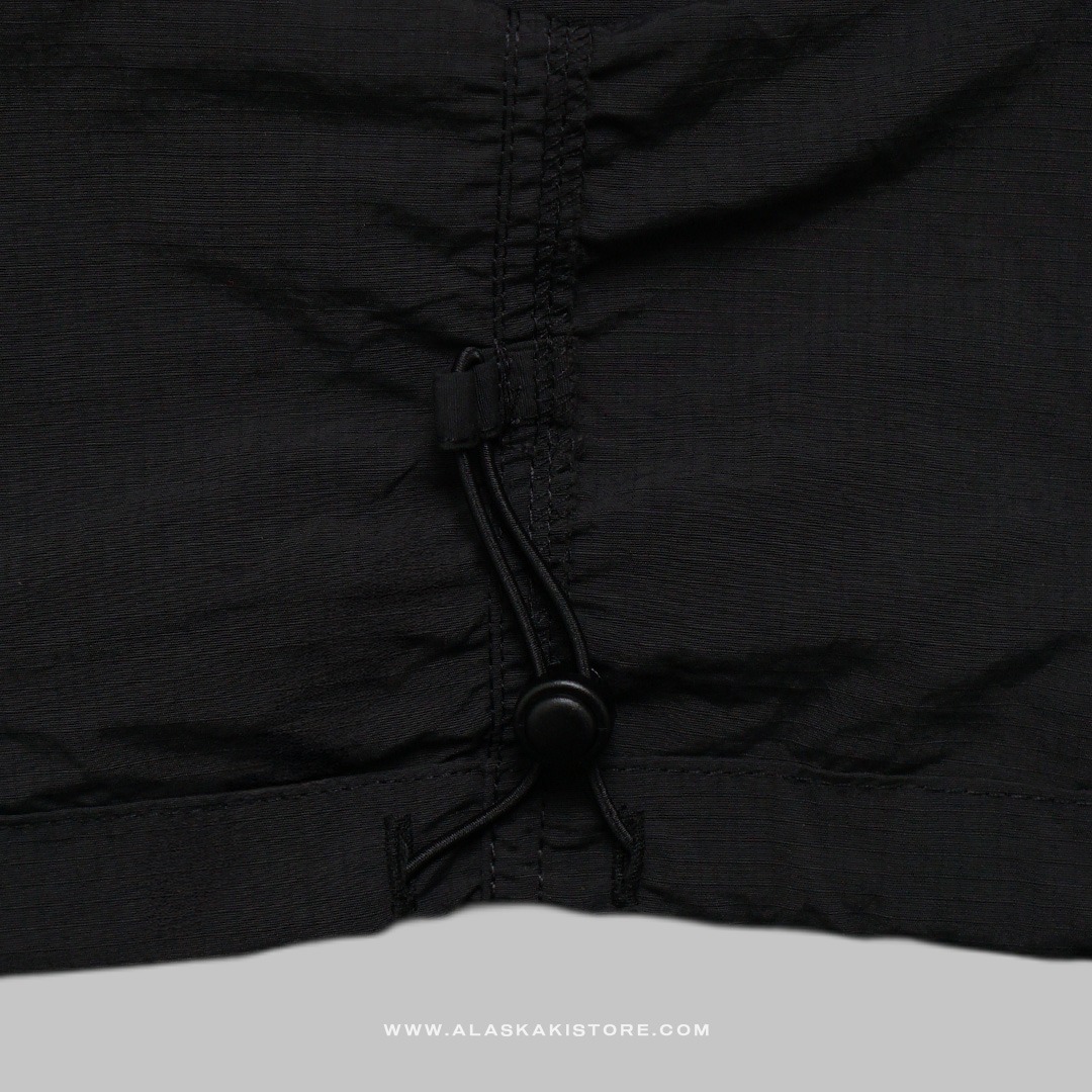 Loose Fit Parachute Pants Black GU5025