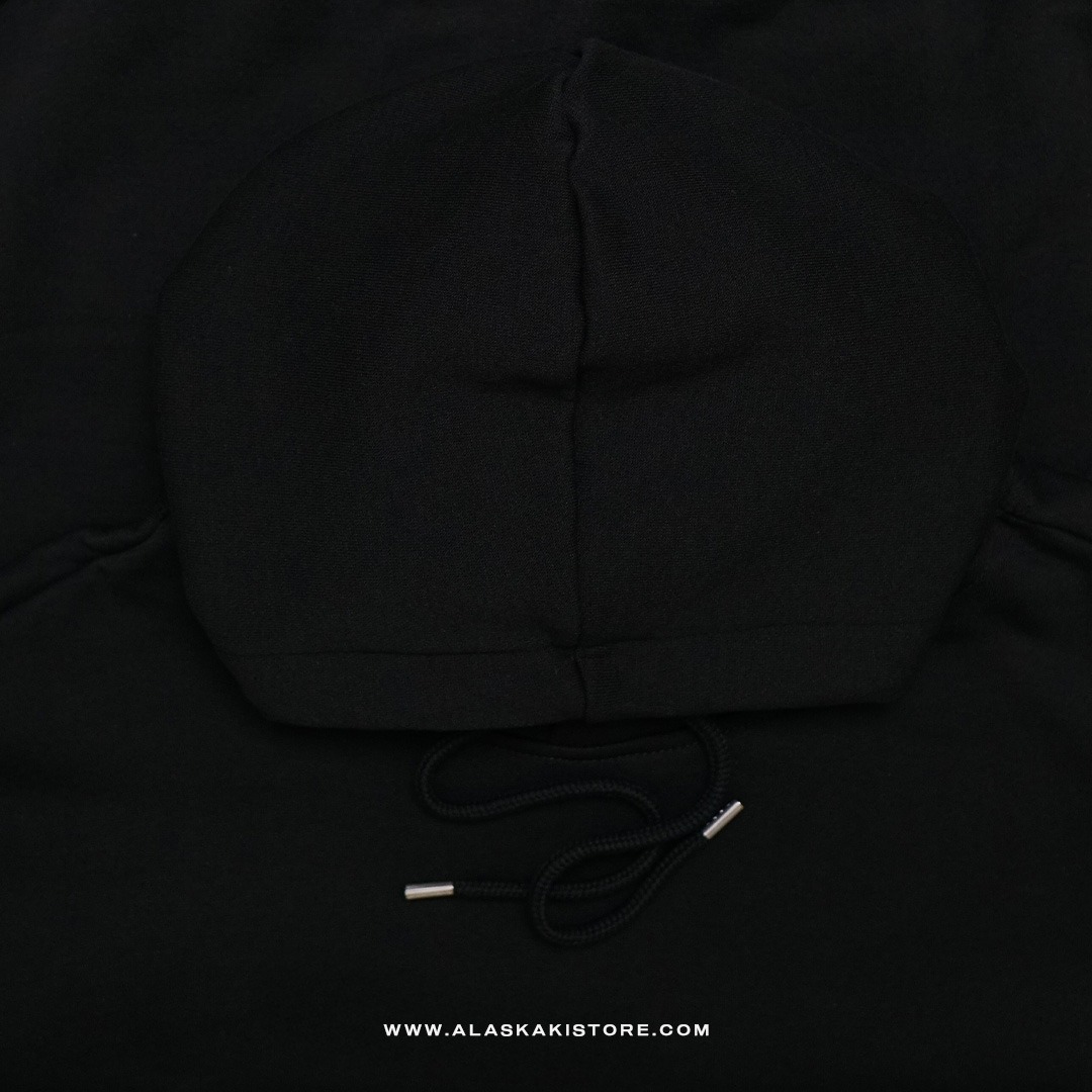 Loose Fit Pullover Hoodie Black HM1127