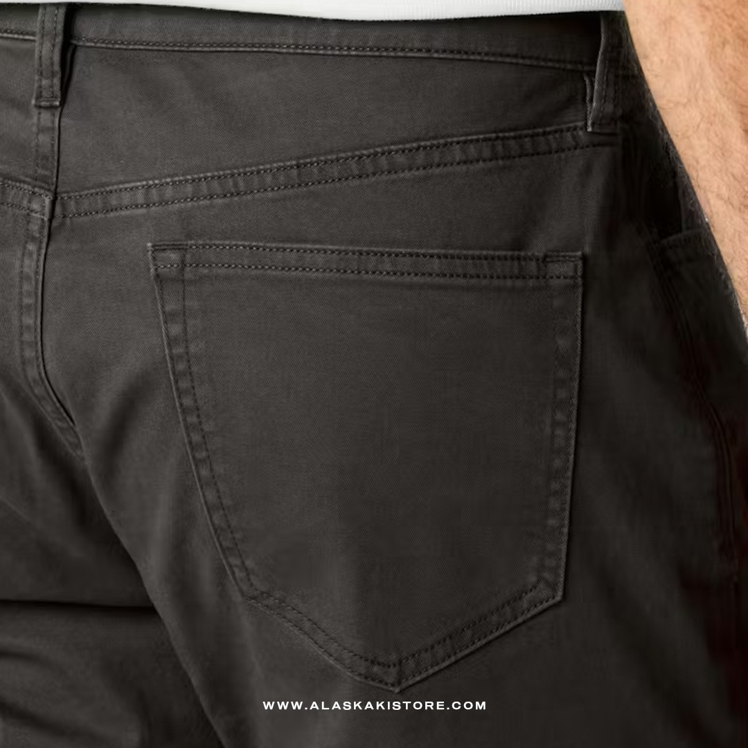 Twill Pants Slim Fit Charcoal FT5019