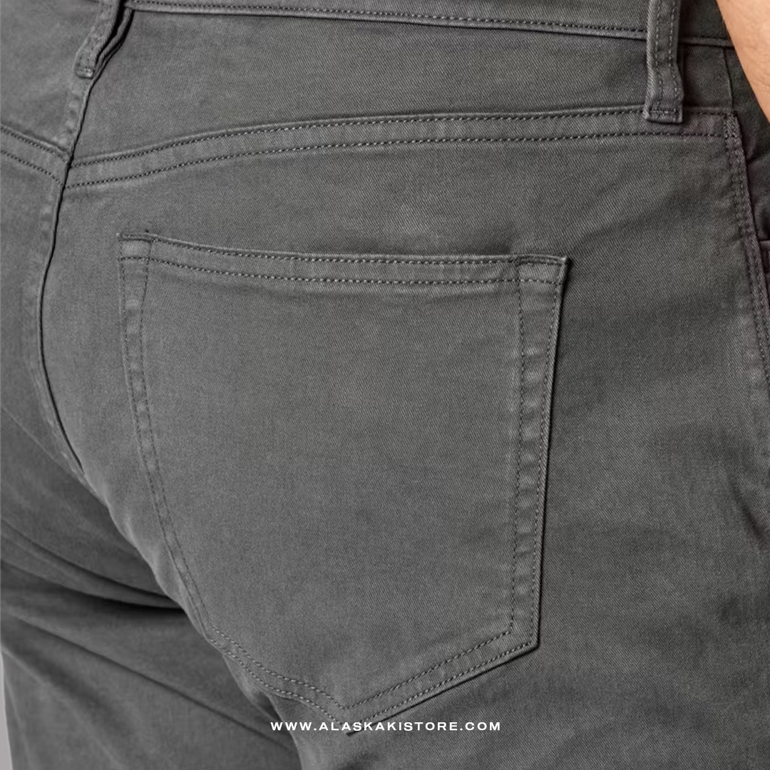 Twill Pants Slim Fit Blue Grey FT5021