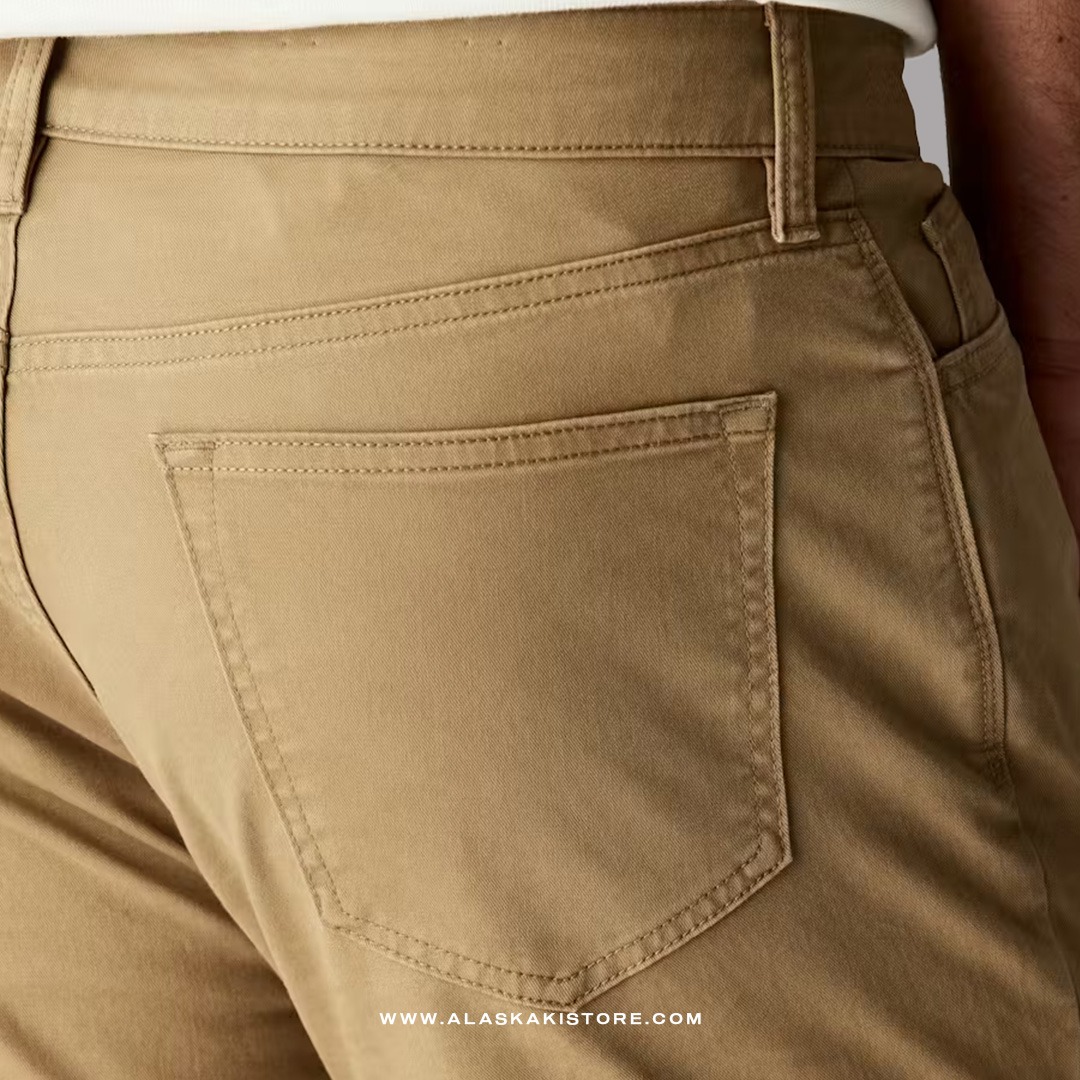 Twill Pants Straight Fit Brown FT5024