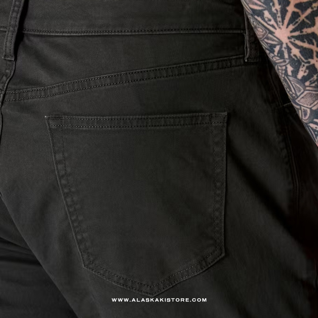 Twill Pants Athletic Tappered Fit Charcoal FT5014