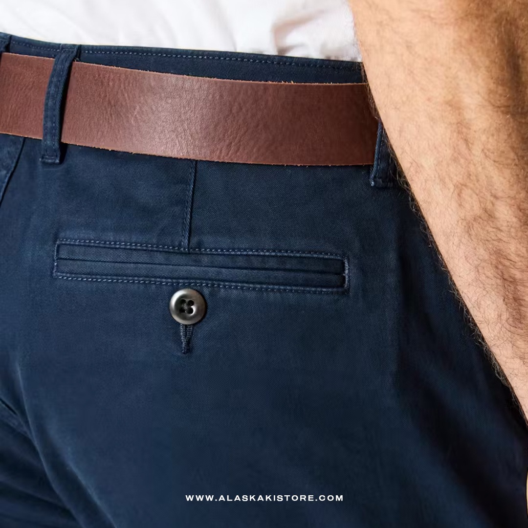 Slim Fit Chino Pants Navy FT5036