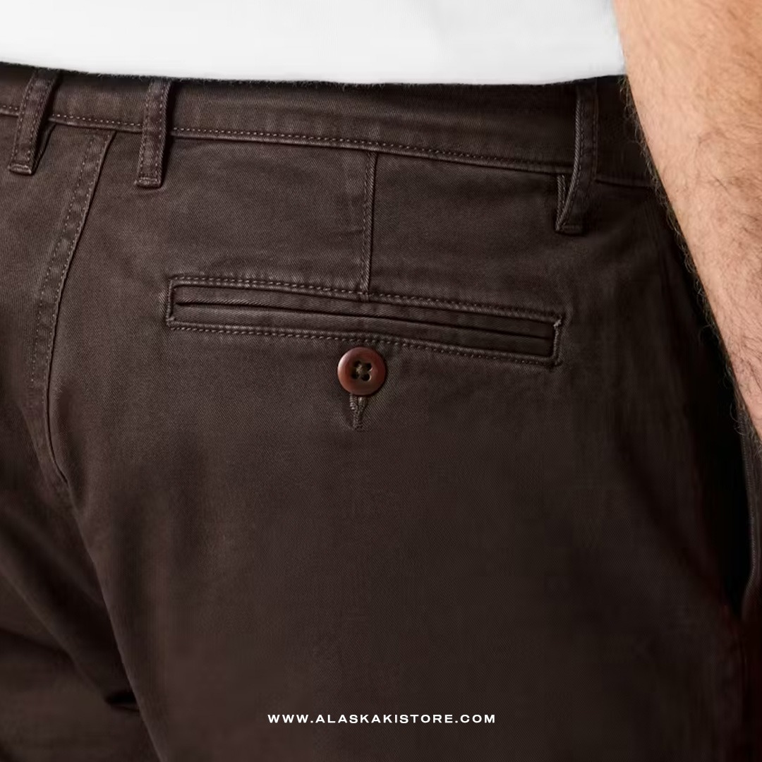 Classic Fit Chino Pants Dark Brown FT5033