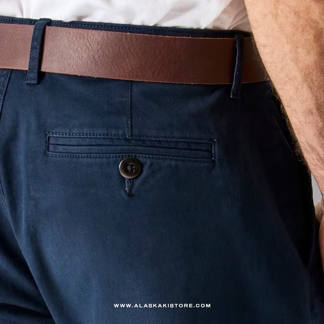 Athletic Tappered Fit Chino Pants Navy FT5029