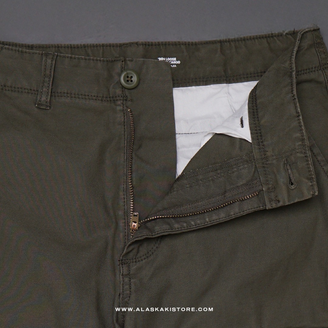 Loose Cargo Pants Olive ON5108