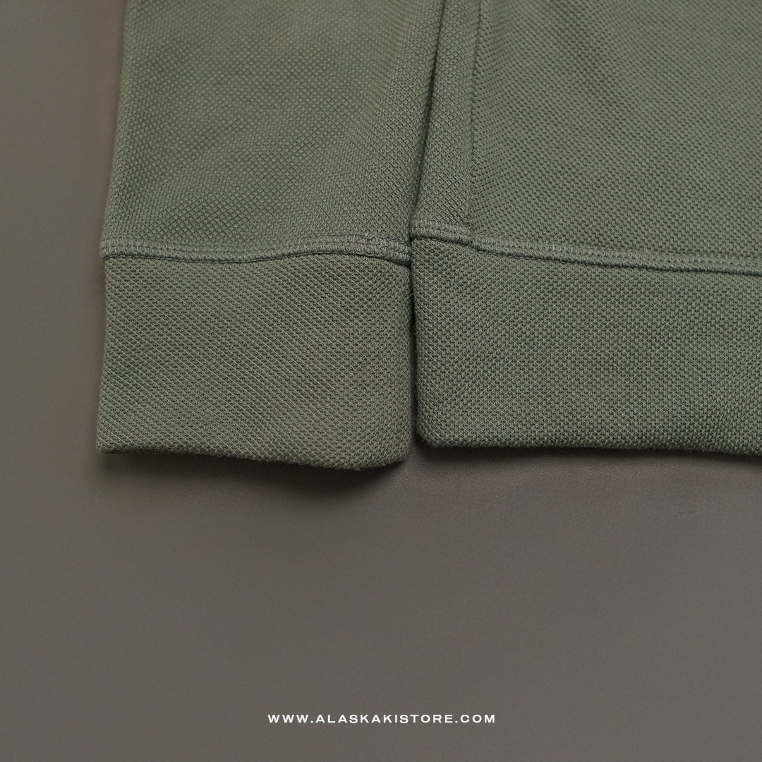 Half Zip Pique Shirt Green NC1017
