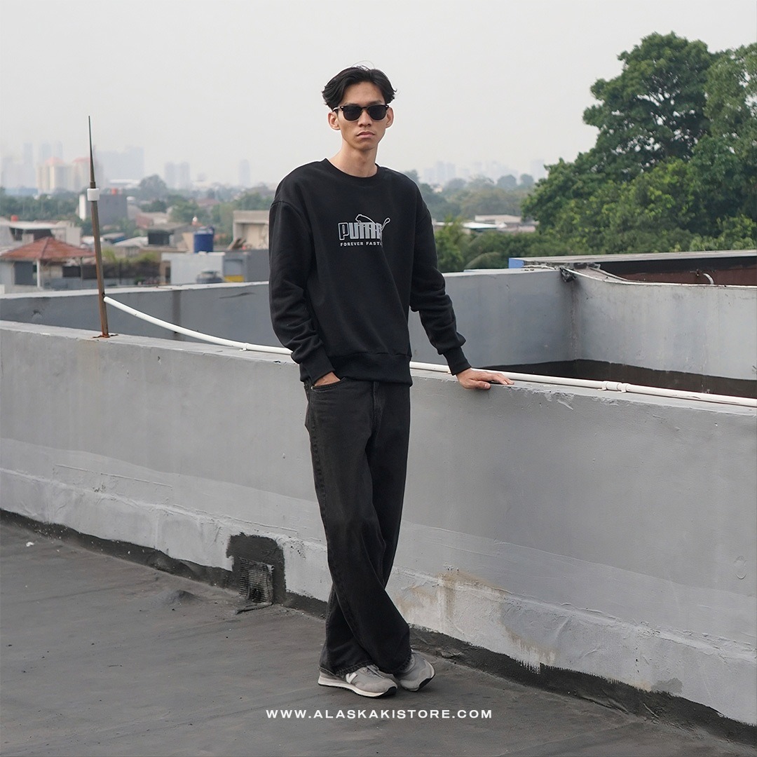 Crewneck Sweatshirt Black PM7001