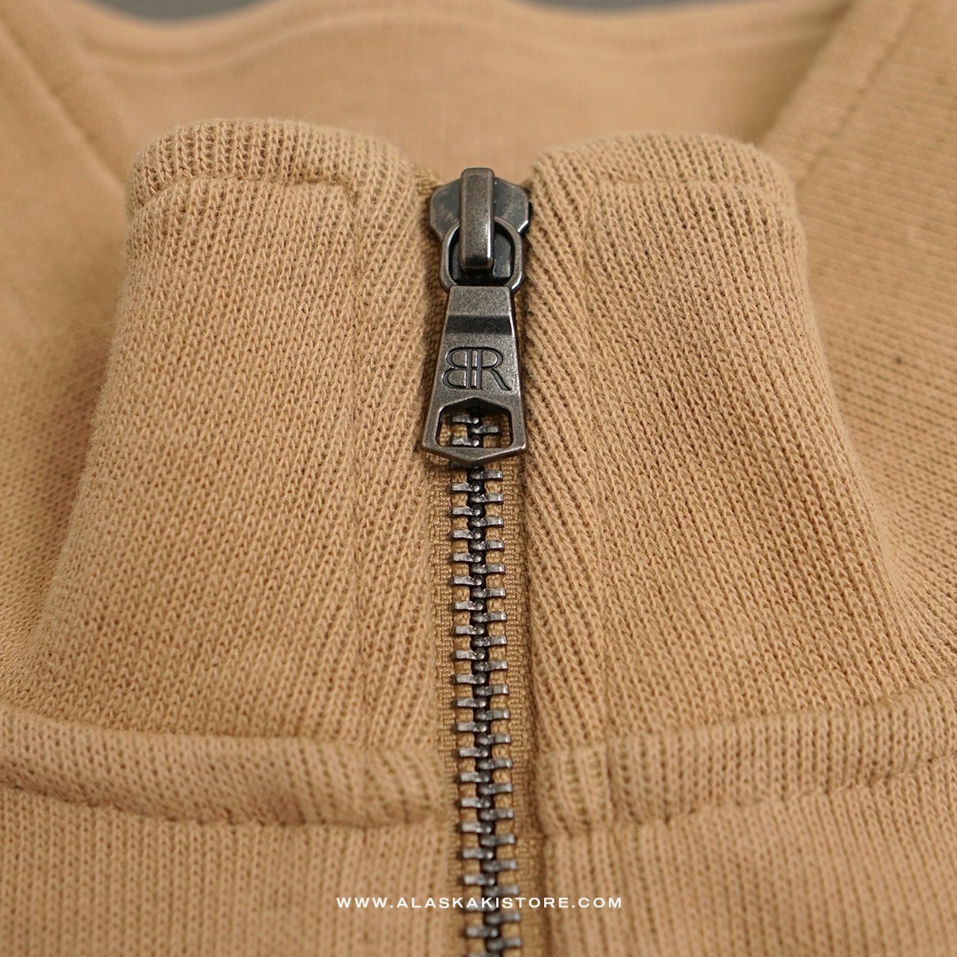 Half Zip Sweatshirt Khaki BR7003
