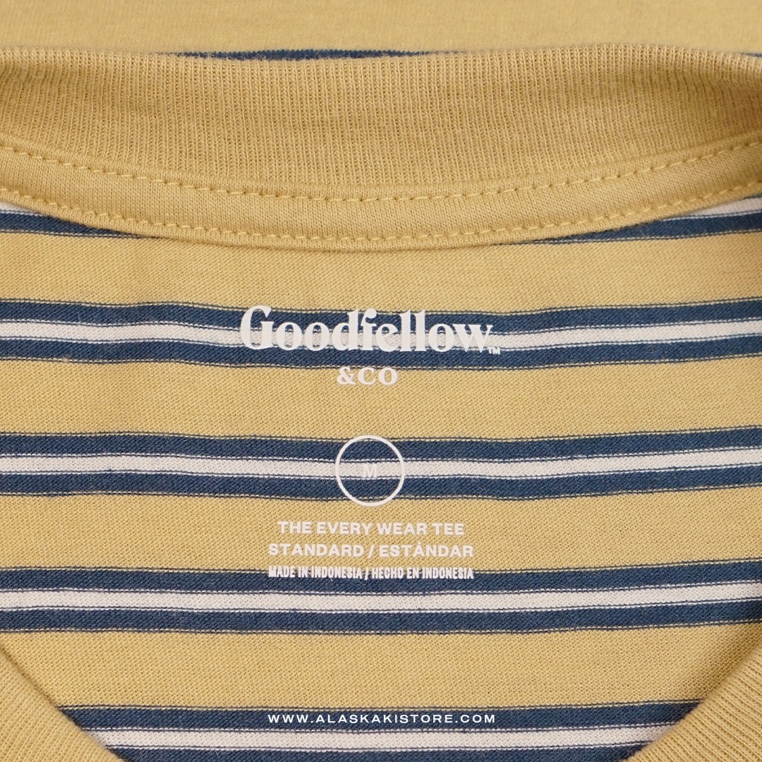 Stripe T-shirt Yellow White GF4045