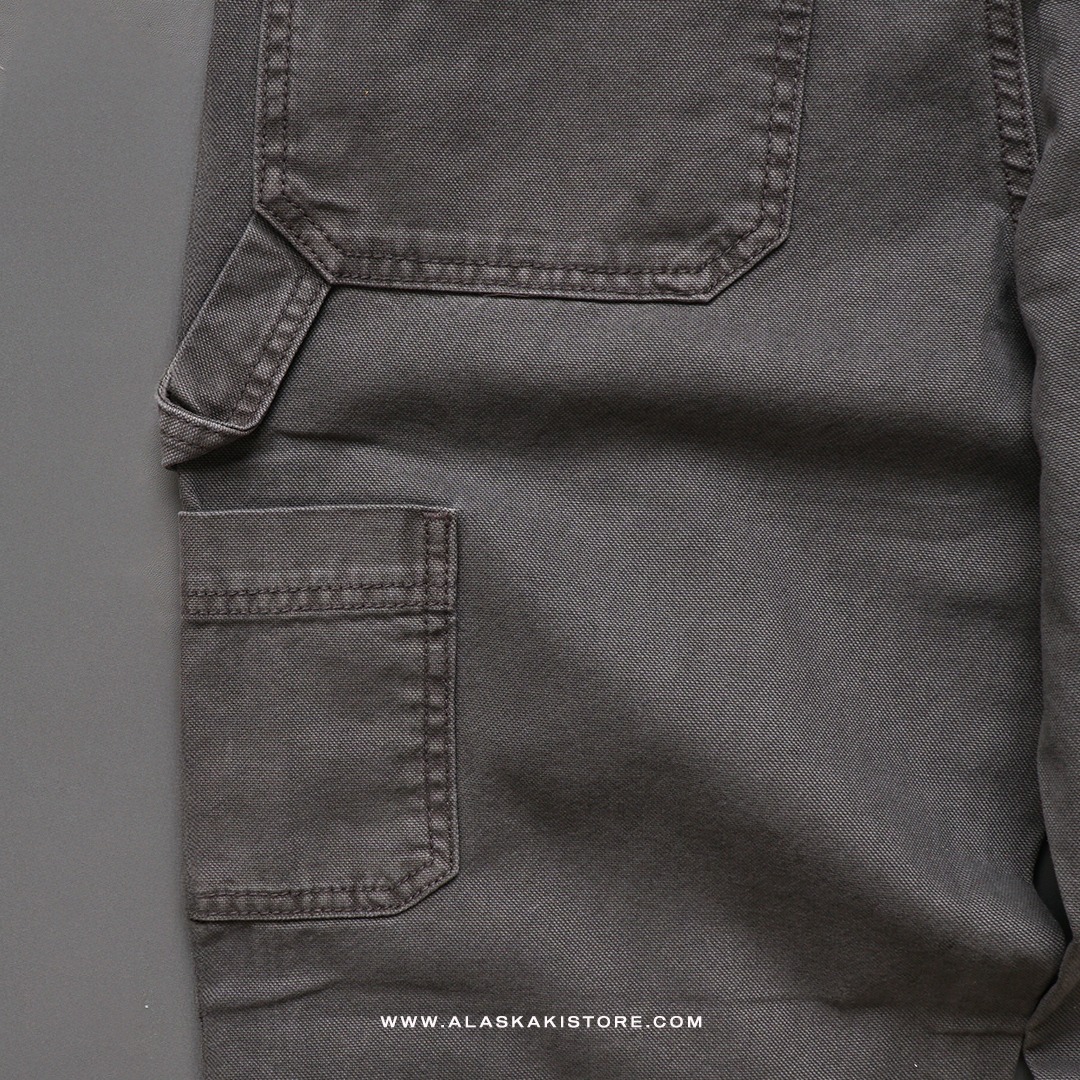 Baggy Carpenter Pants Washed Grey AP5003