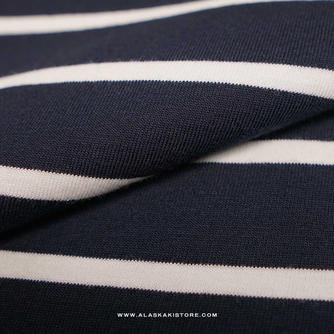 Pocket Tees Stripe Dark Navy GA4083