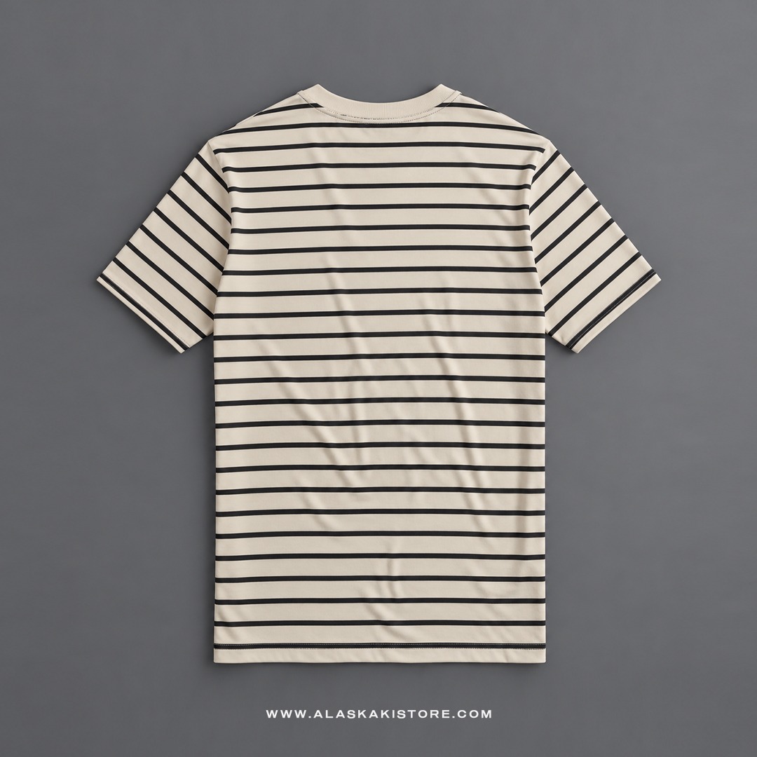 Pocket Tees Stripe Beige GA4081