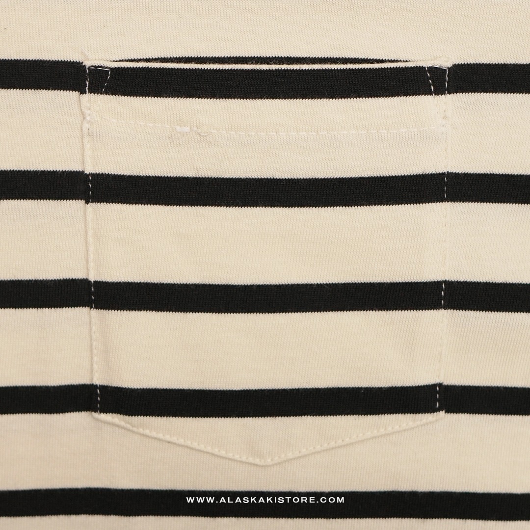 Pocket Tees Stripe Beige GA4081