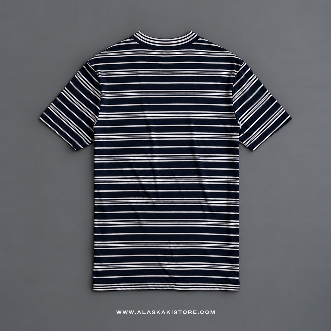 Pocket Tees Stripe Navy GA4082
